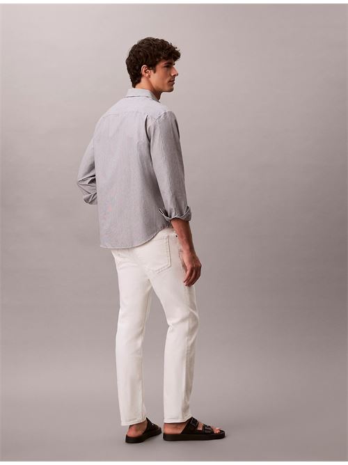 slim chalk white jeans CALVIN KLEIN JEANS | LV04RF751GASN